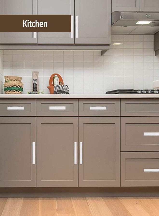 Atom 9.8 inches Steel Pull Handle | Silver Satin Finish | Door Handle | Office Cabinet Wardrobe Furniture Kitchen Drawer Push Bar, Phs05 - Image 4